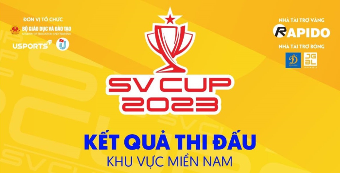 CẬP NHẬT KẾT QUẢ THI ĐẤU "SV CUP 2023" KHU VỰC MIỀN NAM